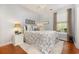 Nautical-themed bedroom with white bedding and window at 1536 Suncrest Dr., Myrtle Beach, SC 29577