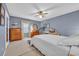 Serene bedroom with neutral walls, carpeted floors, and ample closet space at 16 Johnstone Ln., Georgetown, SC 29440