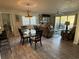 Open concept dining room adjacent to the living room at 175 Saint Clears Way # 23A, Myrtle Beach, SC 29572