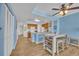 Kitchen and dining area with light wood cabinets and a game shelf at 2100 Sea Mountain Hwy. # 630, North Myrtle Beach, SC 29582