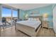 Main bedroom with water views, and king-size bed at 2100 Sea Mountain Hwy. # 630, North Myrtle Beach, SC 29582