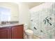 Bathroom with granite countertop and shower/tub at 2117 Mirabel Ct., North Myrtle Beach, SC 29582