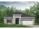 One-story house with two-car garage and landscaping at 2155 Gooseberry Way, Longs, SC 29568