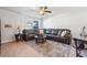 Spacious bonus room with leather sectional sofa at 2404 Thoroughfare Dr. # 2404, North Myrtle Beach, SC 29582