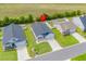 Aerial view showcasing the property's location in a well-maintained residential neighborhood at 352 High Falls Dr., Conway, SC 29526