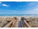 Wooden walkway leading to a beautiful sandy beach and ocean view at 352 High Falls Dr., Conway, SC 29526