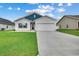 Charming single-Gathering home with a well-manicured lawn, attached garage, and inviting front entrance offers curb appeal at 352 High Falls Dr., Conway, SC 29526