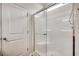 Shower with glass door and built-in seat at 352 High Falls Dr., Conway, SC 29526