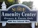 Sign for the Seaside Plantation Amenity Center at 402 Ocean Pointe Ct., North Myrtle Beach, SC 29582