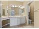 Double vanity bathroom with additional toilet area at 4432 Montrose Ln. # H, Myrtle Beach, SC 29579