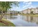 Waterfront property with lush landscaping and beautiful lake views at 4887 Luster Leaf Circle # 404, Myrtle Beach, SC 29577