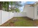 Fenced backyard offers privacy with a well-maintained lawn and access to outdoor enjoyment at 5933 Rahnavard Blvd., Myrtle Beach, SC 29588