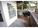 Deck with grill and chairs, overlooking the street at 6001-1709 South Kings Hwy., Myrtle Beach, SC 29575