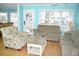 Comfortable living room with a view of the dining area and a patio with a door at 6001-1709 South Kings Hwy., Myrtle Beach, SC 29575