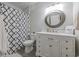 Simple bathroom with a toilet, vanity, and shower/tub combo at 603 Hatteras River Rd., Myrtle Beach, SC 29588