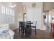 Small dining area with round table and four chairs at 6624 Lagoon Pl., Myrtle Beach, SC 29572