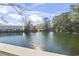 Serene pond view from a deck, showcasing lush greenery at 6624 Lagoon Pl., Myrtle Beach, SC 29572