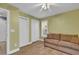 Bedroom with double closets and wood flooring at 670 2Nd Ave. N, North Myrtle Beach, SC 29582