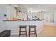 Kitchen features a breakfast bar with two comfortable stools at 858 Edgewater Dr., Murrells Inlet, SC 29576