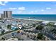 Aerial view showing the building's location near the beach at 9661 Shore Dr. # C-14, Myrtle Beach, SC 29572