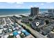 Aerial view showing the property's location near the beach at 9661 Shore Dr. # C-14, Myrtle Beach, SC 29572