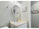 Bathroom vanity with sink and mirror at 9661 Shore Dr. # C-14, Myrtle Beach, SC 29572