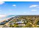 Aerial view of beachfront property, showcasing its location and proximity to the ocean at 116B 15Th Ave. N, Surfside Beach, SC 29575