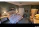 Main bedroom with king-size bed and private access to the bathroom at 1218 Spinnaker Dr., North Myrtle Beach, SC 29582