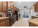 Spacious kitchen with stainless steel appliances and ample cabinet space at 1400 Rainsbrook Ct., Conway, SC 29526