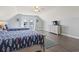 Bedroom with two twin beds and access to balcony at 1514-A S Ocean Blvd., Surfside Beach, SC 29575