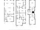 Detailed floor plan illustrating the layout of each level of the home at 1514-A S Ocean Blvd., Surfside Beach, SC 29575