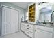 Elegant bathroom featuring granite countertops and updated fixtures at 155 Busbee St., Conway, SC 29526