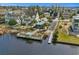 Aerial view of community dock and boat storage at 1625 Crosswinds Ave., North Myrtle Beach, SC 29582