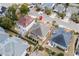 Aerial view of house and surrounding neighborhood at 1625 Crosswinds Ave., North Myrtle Beach, SC 29582