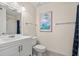 Bathroom with a single sink and shower at 1690 North Waccamaw Dr. # 807, Garden City Beach, SC 29576