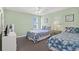 Bedroom with twin beds and ocean-themed bedding at 1690 North Waccamaw Dr. # 807, Garden City Beach, SC 29576