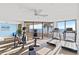 Fitness center with ocean views; treadmills, elliptical machines at 1690 North Waccamaw Dr. # 807, Garden City Beach, SC 29576