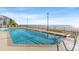 Community pool with ocean views and ample deck space at 1690 North Waccamaw Dr. # 807, Garden City Beach, SC 29576