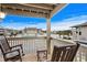 Relaxing balcony overlooking the pool and lake at 1801 N Ocean Blvd. # F-1, North Myrtle Beach, SC 29582