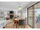 Casual dining area with table and chairs near kitchen and living room at 1801 N Ocean Blvd. # F-1, North Myrtle Beach, SC 29582