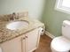 Bathroom with granite countertop and updated vanity at 187 Stephen Dr., Hemingway, SC 29554