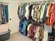 Large closet with clothing and storage containers at 187 Stephen Dr., Hemingway, SC 29554