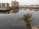 Calm lake reflecting buildings, with birds and palm trees visible at 1919 Spring St. # B11, North Myrtle Beach, SC 29582