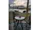 Small patio with table and chairs overlooking the water at 1919 Spring St. # B11, North Myrtle Beach, SC 29582