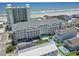 Aerial view showcasing oceanfront building location at 200 53Rd Ave. N # 501, North Myrtle Beach, SC 29582