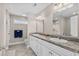 Double vanity bathroom with granite countertops at 2579 Allen Dew Rd., Conway, SC 29527