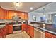 Modern kitchen with stainless steel appliances and granite countertops at 2600 N Ocean Blvd. # 1410, Myrtle Beach, SC 29577