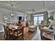 Bright living room, hardwood floors, and ocean view at 2600 N Ocean Blvd. # 1410, Myrtle Beach, SC 29577