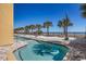 Community pool with ocean views and plenty of lounge chairs at 2600 N Ocean Blvd. # 1410, Myrtle Beach, SC 29577