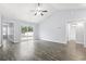 Living room with sliding glass door, access to hallway and bathroom at 293 Foxpath Loop, Myrtle Beach, SC 29588